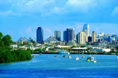 Brisbane Skyline, Queensland; photograph: Paul Ewart May 2002