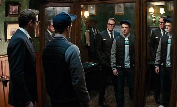 Colin Firth and Taron Egerton in KINGSMAN-THE SECRET SERVICE, Festivale film review;600x364