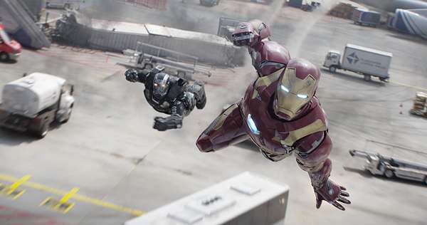 movie still, Captain America Civil War, Festivale film review; 600x316