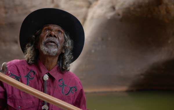 movie still, David Gulpilil in GOLDSTONE, Festivale film review; 600x382