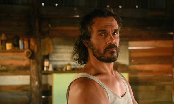 movie still, Aaron Pedersen in Goldstone, Festivale film review; 600x360