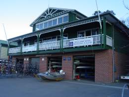 Melbourne Rowing Club boat shed, Alexandra Gardens, photograph (c) Ali Kayn 2005