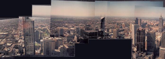 View from Rialto Towers observation deck, Melbourne, Australia